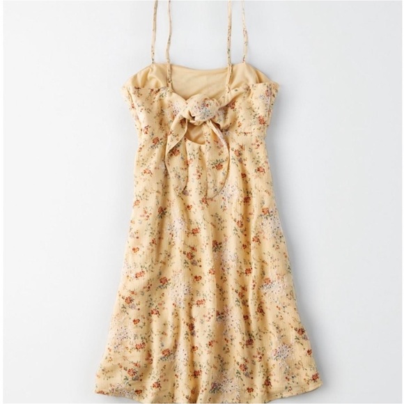 American Eagle Outfitters Women's Yellow Dress - Picture 2 of 7